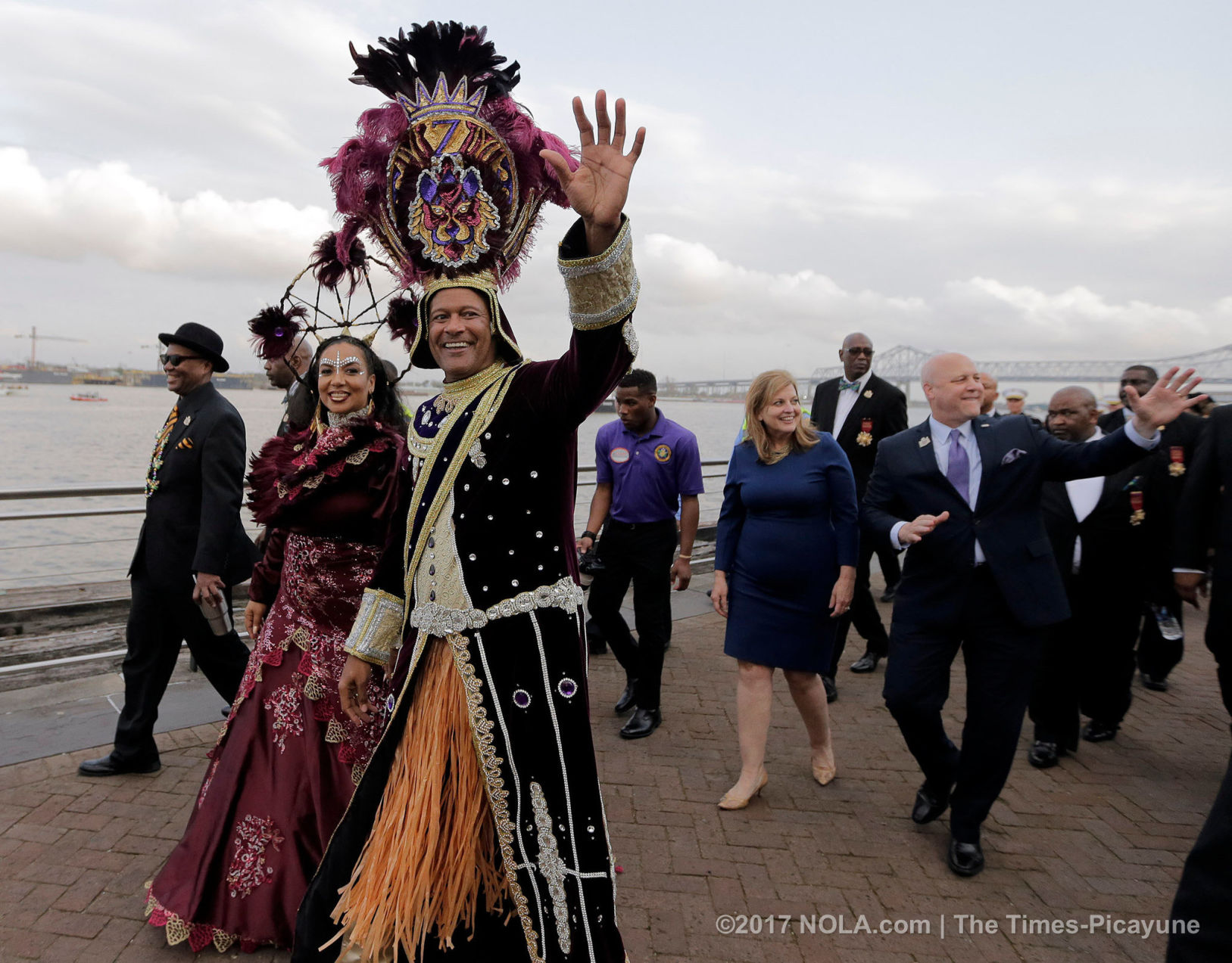 Mardi Gras 2017: Zulu and Rex arrive for Lundi Gras